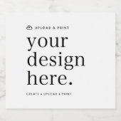 Étiquette de bouteille Téléchargement de votre con (Étiquettes simples)