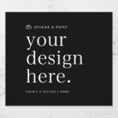 Étiquette de bouteille Téléchargement de votre con (Étiquettes simples)