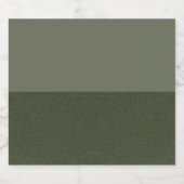 Étiquette de bouteille vert mousse à deux tons - p (Étiquettes simples)