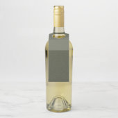 Étiquette de bouteille vert mousse – Matte sur bru (Sur bouteille)