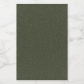 Étiquette de bouteille verte en mousse texturée - (Étiquettes simples)