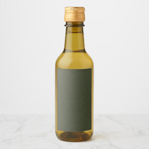 Étiquette de bouteille verte en mousse texturée -