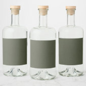 Étiquette de bouteille verte en mousse texturée - (Bouteilles)