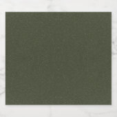 Étiquette de bouteille verte en mousse texturée - (Étiquettes simples)