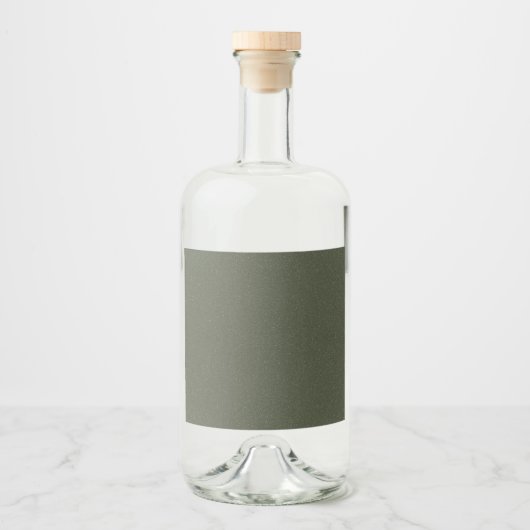 Étiquette de bouteille verte en mousse texturée - (Devant)