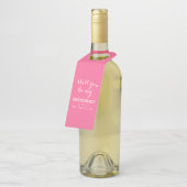 Étiquette de bouteille - vous serez mon rose de (Incliné)