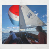 Étiquette de bouteille Yachtsman (autocollant) (Étiquettes simples)