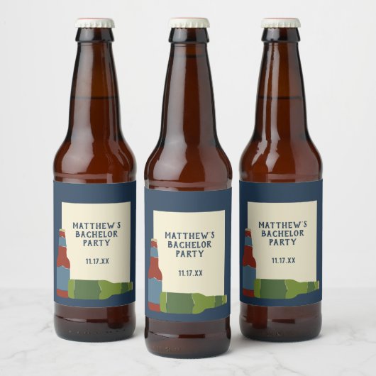 Étiquette de bouteilles de bière avec message pers (Bouteilles)