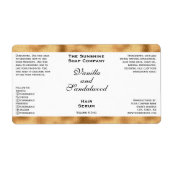 Étiquette de bouteilles de gouttelettes de cosméti (Devant)