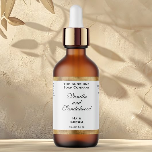 Étiquette de bouteilles de gouttelettes de cosméti