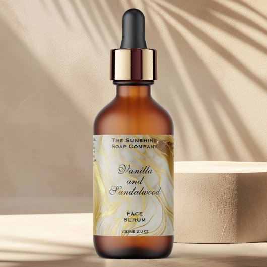 Étiquette de bouteilles de gouttelettes de Cosméti