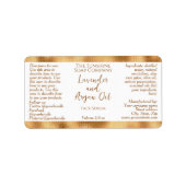 Étiquette de bouteilles de gouttelettes de cosméti (Devant)