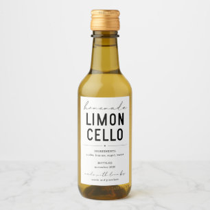 Étiquette de bouteilles de Limoncello maison pers