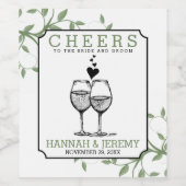 Étiquette de bouteilles de vin (Étiquettes simples)