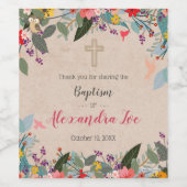 Étiquette de bouteilles de vin Alexandra (Étiquettes simples)