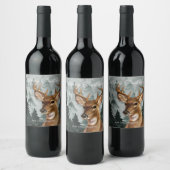 Étiquette de bouteilles de vin de cerf personnalis (Bouteilles)