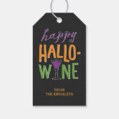 Étiquette de bouteilles de vin d'Halloween ou Trea (Dos)