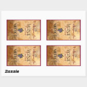 Étiquette de bouteilles de vin personnalisé (Feuille)