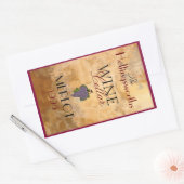 Étiquette de bouteilles de vin personnalisé (Enveloppe)