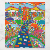 Étiquette de bouteilles de vin Philadelphia ou de  (Étiquettes simples)