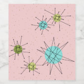 Étiquette de bouteilles de vin rose Iconique (Étiquettes simples)