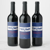 Étiquette de bouteilles de vin Trump 2020 - Campag (Bouteilles)
