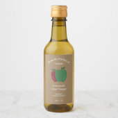 Étiquette de bouteilles de vinaigre de cidre de po (Devant)