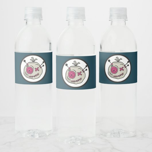 Étiquette de bouteilles d'eau à jetons Voodoo (8 p (Bouteilles)