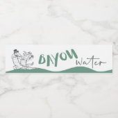 Étiquette de bouteilles d'eau Bayou (Étiquettes simples)