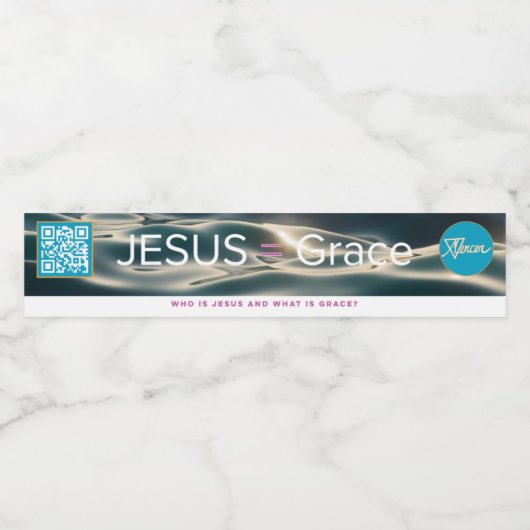 Étiquette de bouteilles d'eau Mercer (Étiquettes simples)