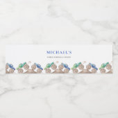 Étiquette de bouteilles d'eau Monster Trucks (Étiquettes simples)