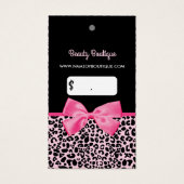 Étiquette de boutique Pink Leopard (Devant)