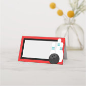 Étiquette de Bowling Red Folling ou Cartes de Plac (Dos)