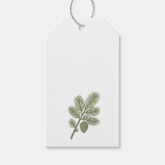 Étiquette de branche de pin (Devant)
