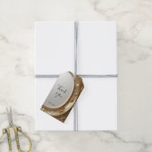 Étiquette de cadeau à cadre doré orné (Avec de la ficelle)
