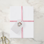 Étiquette de cadeau à couronne simple (Avec de la ficelle)