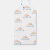 Étiquette de cadeau Arc-en-ciel pastel mignon (Devant)