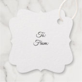 étiquette de cadeau Art déco (Dos)