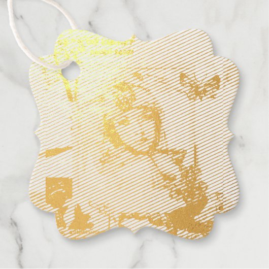 étiquette de cadeau Art déco (Devant)