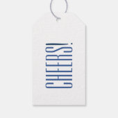 Étiquette de cadeau Blue Cheers (Dos)
