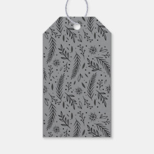 Étiquette de cadeau botanique d'hiver – Étiquette