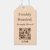 Étiquette de Cadeau Café Torréfié Frais et Infusé (Devant)