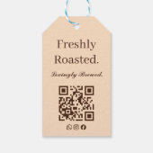 Étiquette de Cadeau Café Torréfié Frais et Infusé (Dos)