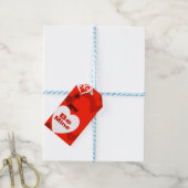 Étiquette de cadeau Cœurs de la Saint-Valentin (Avec de laficelle)