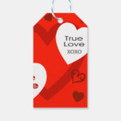 Étiquette de cadeau Cœurs de la Saint-Valentin (Dos)