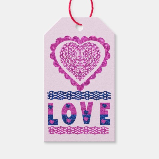 Étiquette de cadeau d'amour (Devant)