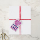 Étiquette de cadeau d'amour (Avec de la ficelle)