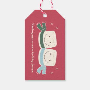 Étiquette de cadeau d'amour de guimauve
