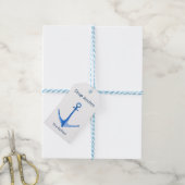 Étiquette de Cadeau d'Ancre de Bateau Rustique (Avec de laficelle)
