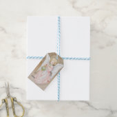 Étiquette de cadeau d'ange de Noël vintage (Avec de laficelle)